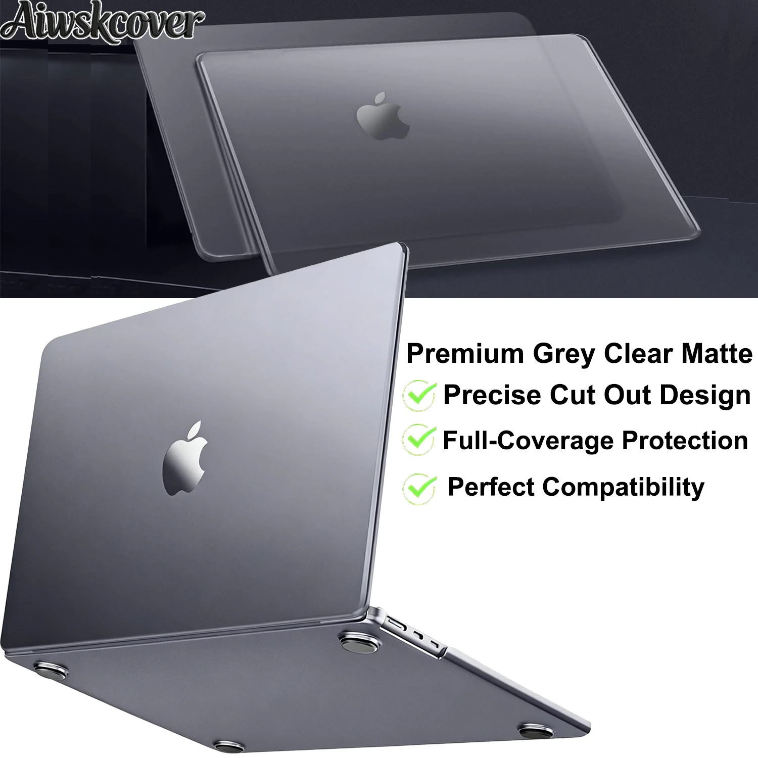 Ultra-Thin & Seamlessly Closes Cover For MacBook Air 13.6 inch Case M5 M4 M3 M2 2026 2025 2024 2023 2022 A3449 A3240 A3113 A2681