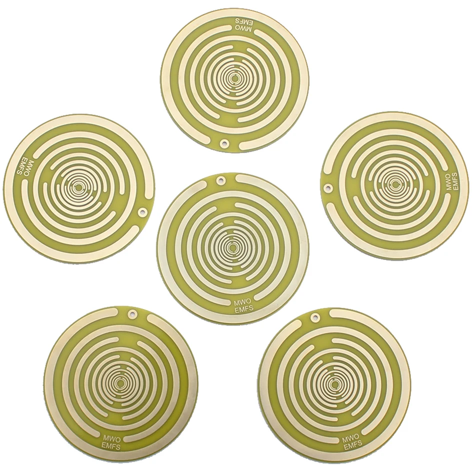 Set of 6 Tesla Polarizing Disk Feng Shui Ornaments Provide the Energy Awaken Self Repair Lakhovsky's Multi Wave Oscillator MWO