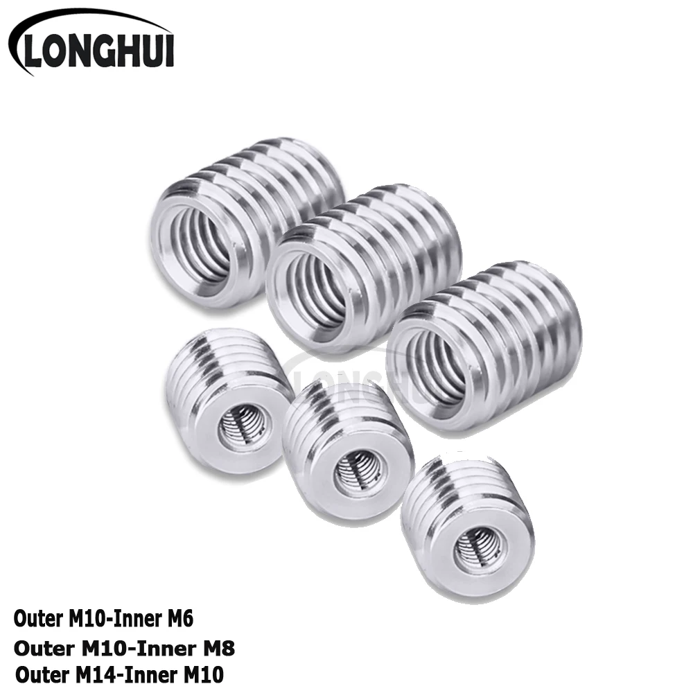 hot internal and external teeth adapter screw M6 M8 M10 M12 M14wire opening conversion screw M10*1 external teeth For DIY light