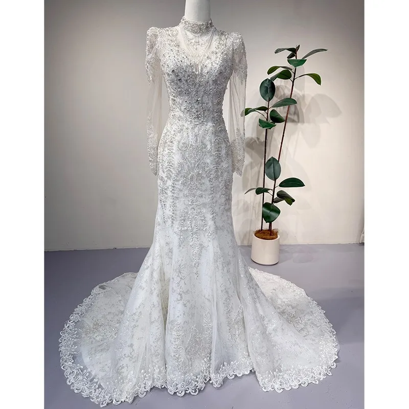 

A new light gauze fishtail dress for going out with strong sense of toasting and heavy industry