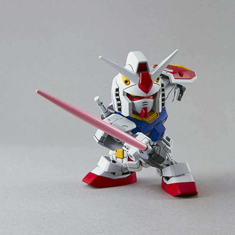 バンダイ-子供向けの組み立て済みモデル,オリジナルのgundam,sd gundam,ex sdex 001, RX-78-2アクションフィギュア,収集可能な装飾品,ギフト,57597