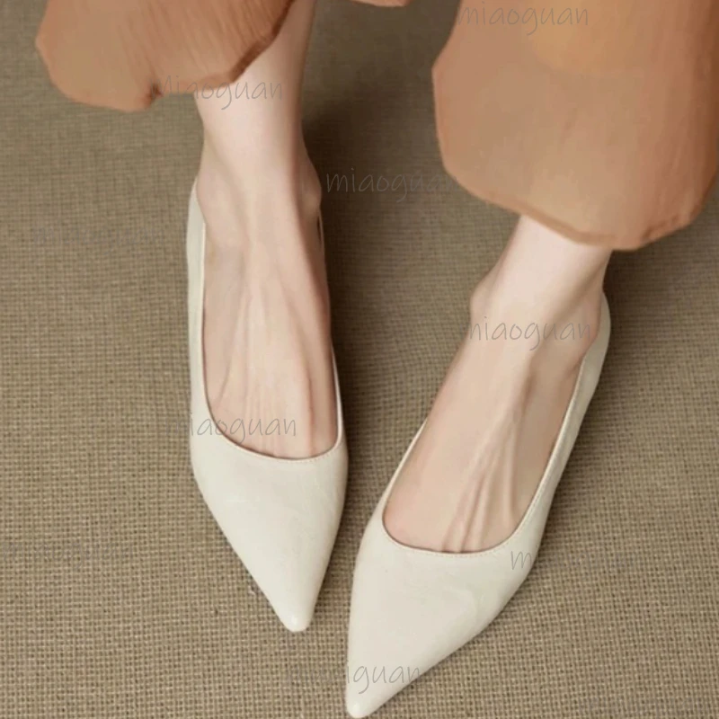 Fashion women's pointed toe heeled pumps high quality soft comfortable elegant ladies footwear thin high heel slim dress shoes