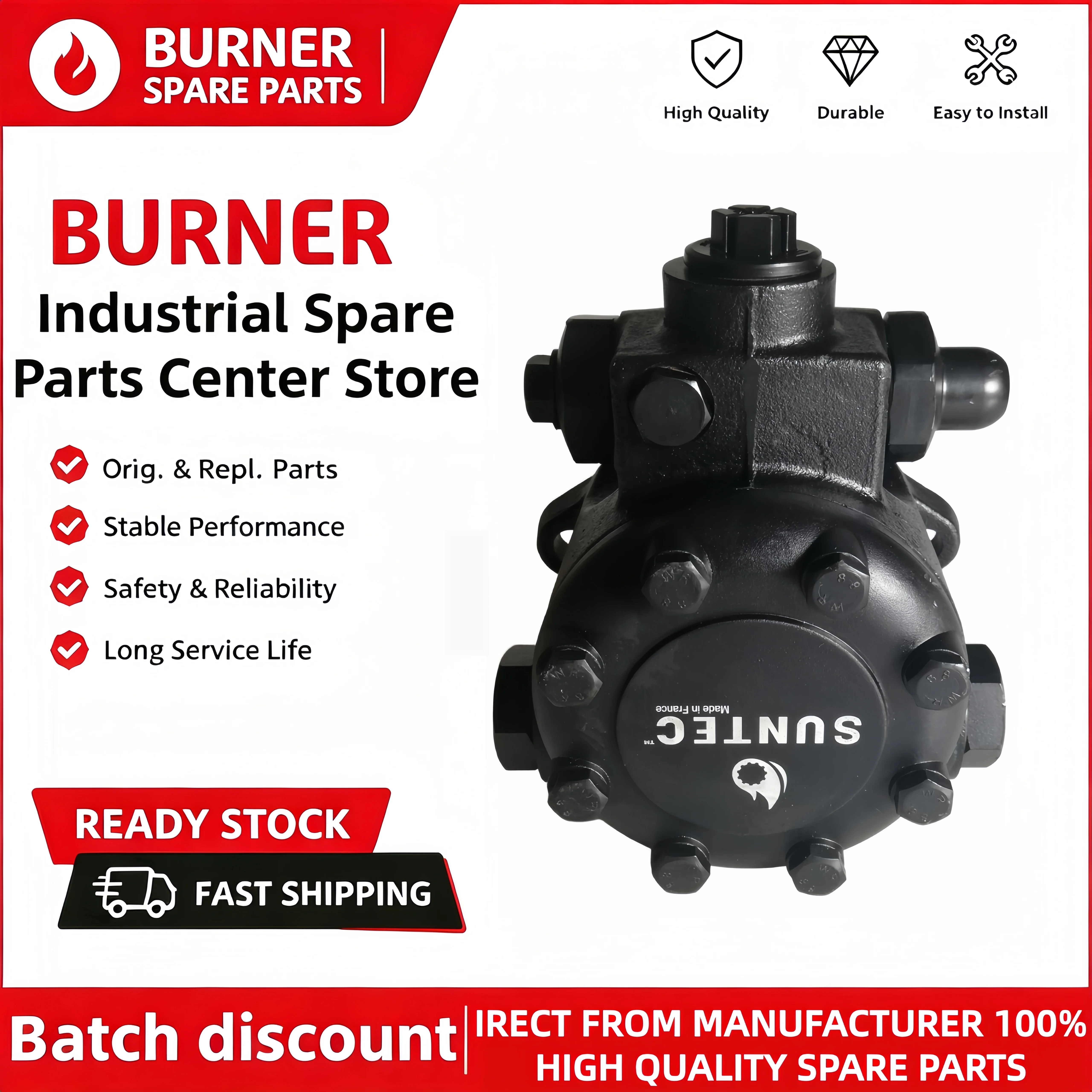 France Fuel Pump E7NC1069 E7NA1069 E6NC1069 E6NA1069 E4NC1069 Matching OEM Parts Replacement Parts For Oil Burner Boilers