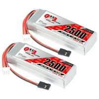 GAONENG GNB 2500mAh 2S 10C 7.6V LiPo Battery JR For 1/10 1/8 Nitro Powered Race Cars Airtronics M11X M12 Transmitters Receivers