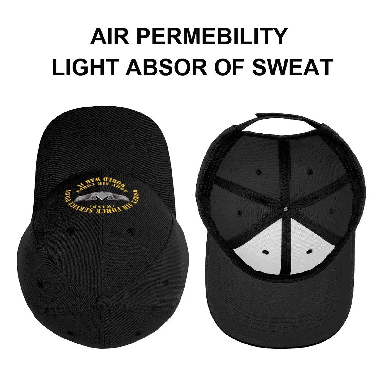 AAC - WASP Wing (Women Air Force Service Pilot) Baseball Cap Luxury Man Hat Fashion Beach Cosplay Hats For Men Women\'s
