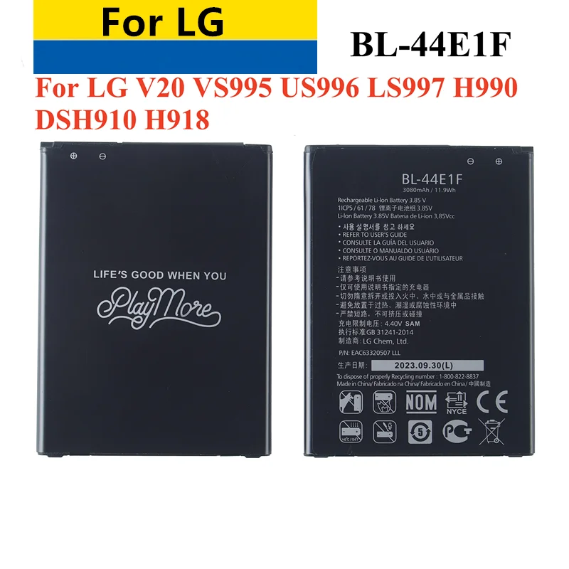 Original BL-44E1F New Battery For LG V20 H990 F800 VS995 US996 LS995 LS997 H990DS H910 H918 For LG Stylus3 For LG M40