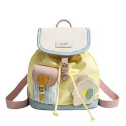 Mini backpack, new travel bag, mini backpack, cute dopamine backpack for college students