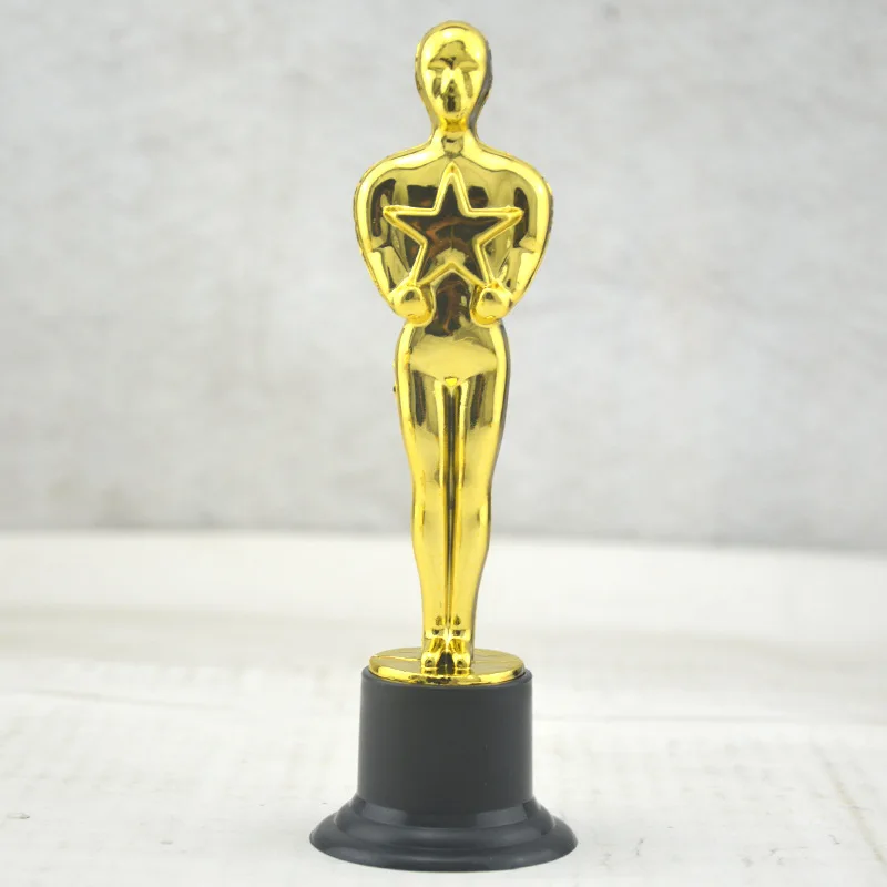 6 PCS Model Oscar Statuette Toy Mini Trophies Children's Award Gifts Reusable Baking Decoration Baking Accessories Prop