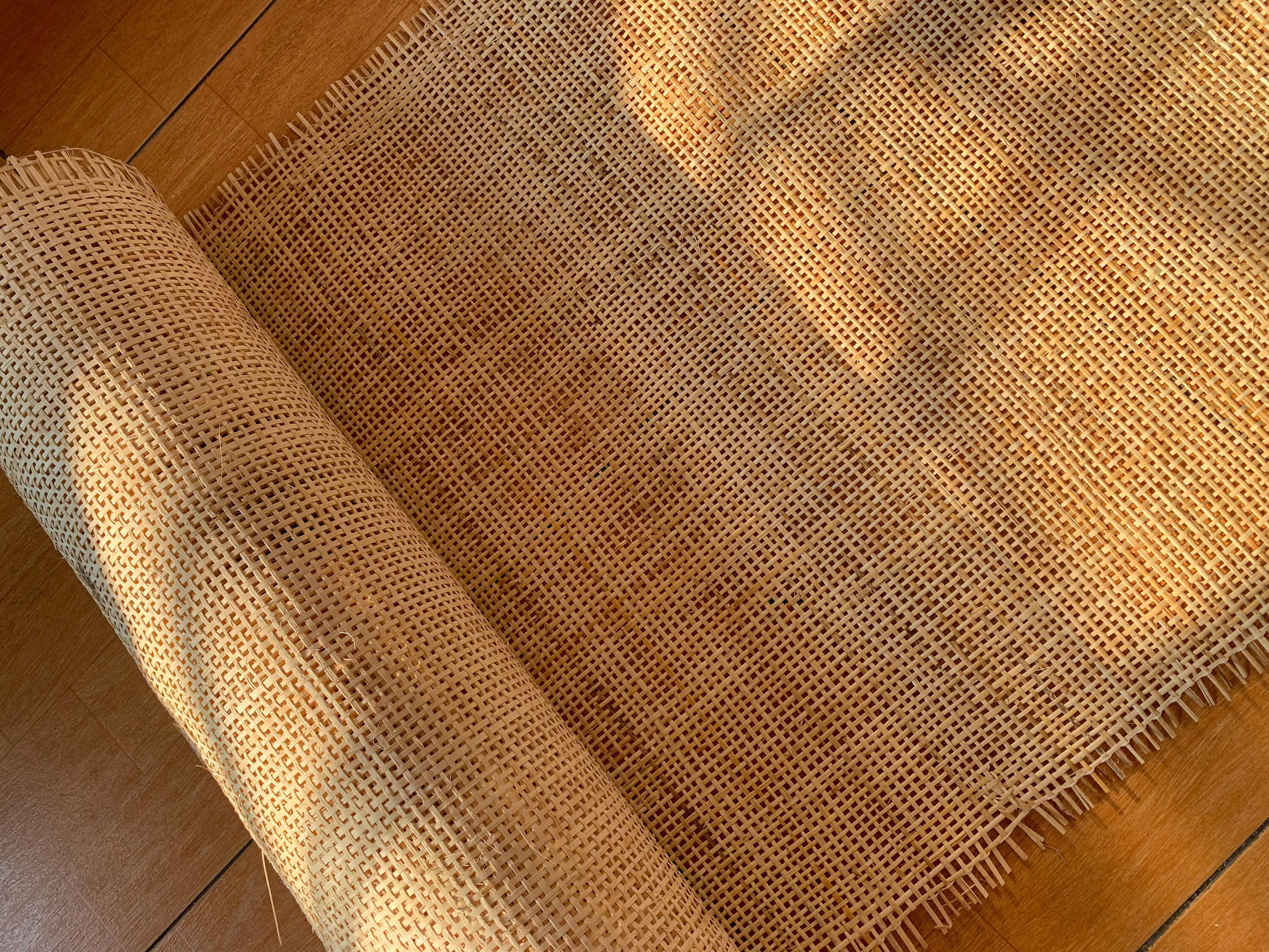 50 x 200cm Cane Webbing, Ratan rollo mimbre, Caning material, Rattan roll, Large Size Rattan Fabric for Furniture Chair Cabinet