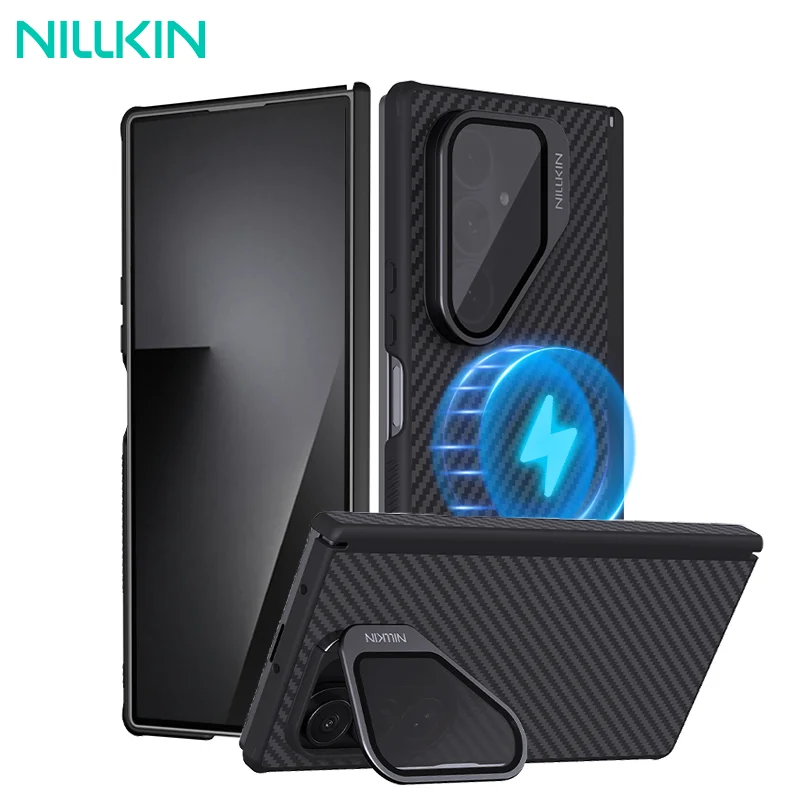 

NILLKIN Magsafe Aramid Fiber Case For Samsung Galaxy Z Fold 7 5G Magnetic Charging Back Cover Anti Shockproof for Samsung Fold 7