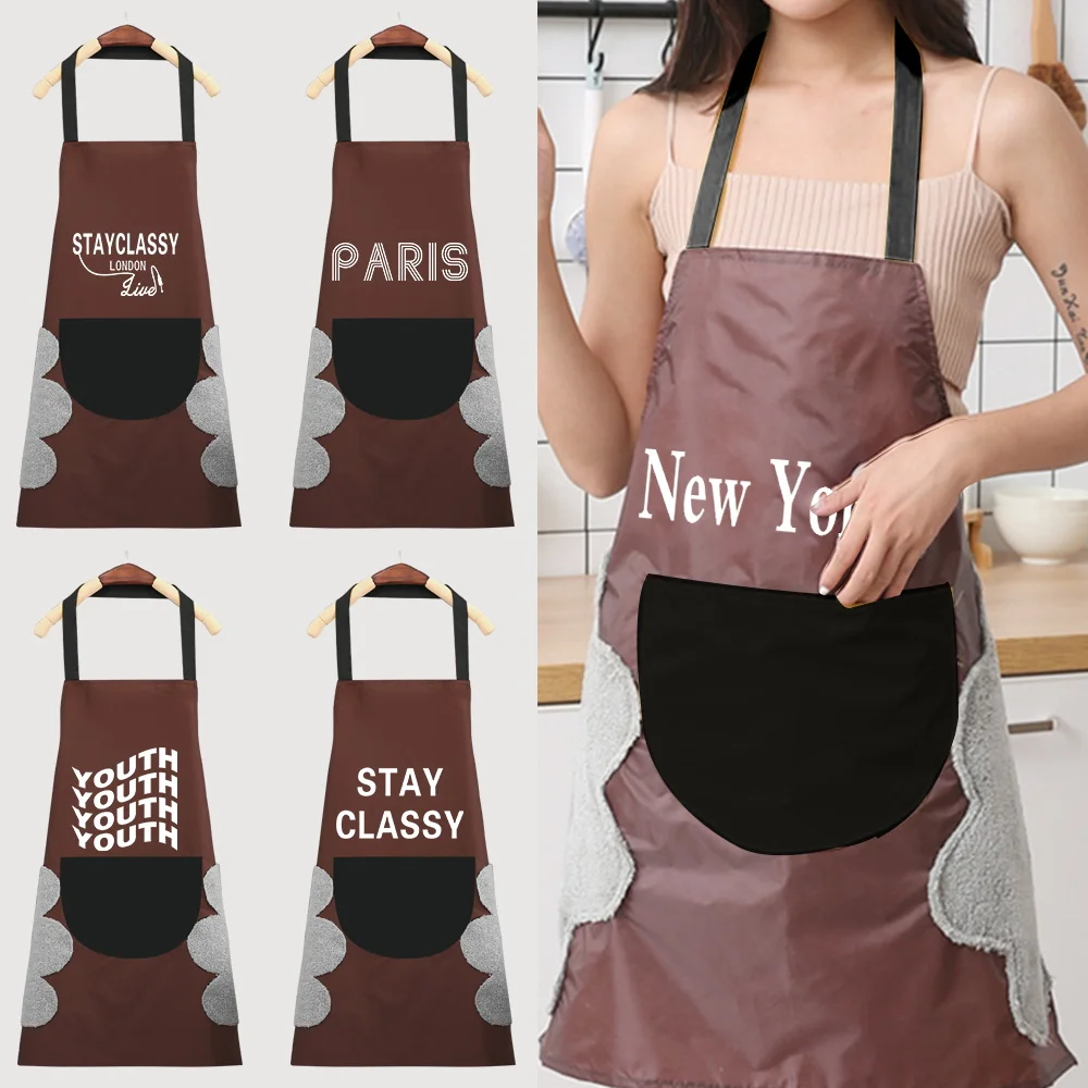 

Sleeveless Apron with Pockets Chef Waiter Kitchen Cook Tool Wrap Cloth Tool Kitchen Apron Print Walls Pattern Kitchen Accessorie