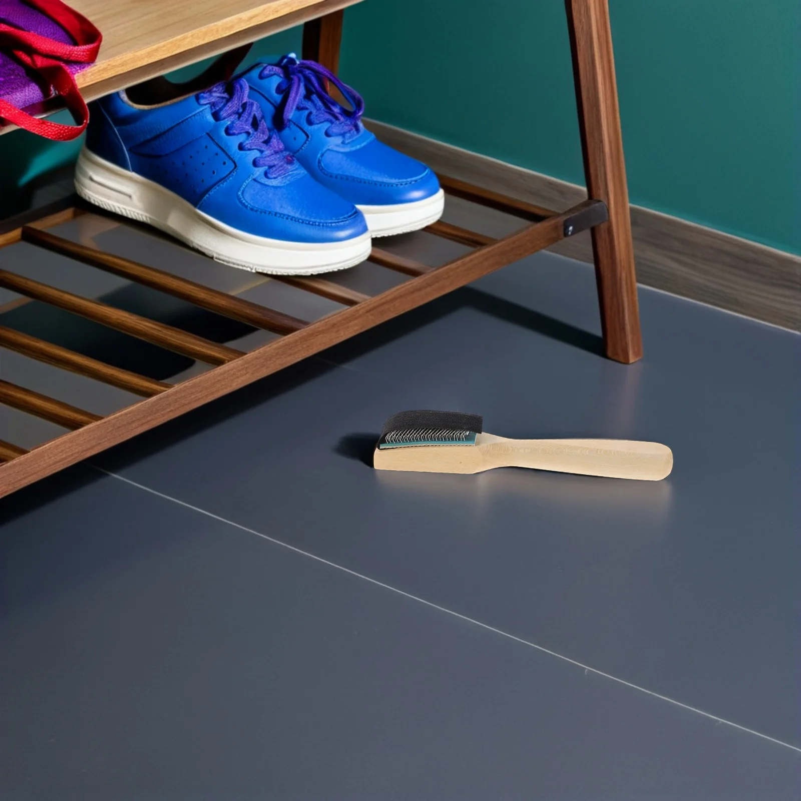 

3Pcs Multifunctional Shoe Brush Wooden Handle Steel Bristles Clean Ballet Ballroom Latin Dance Footwear Suede Cleaning Brush