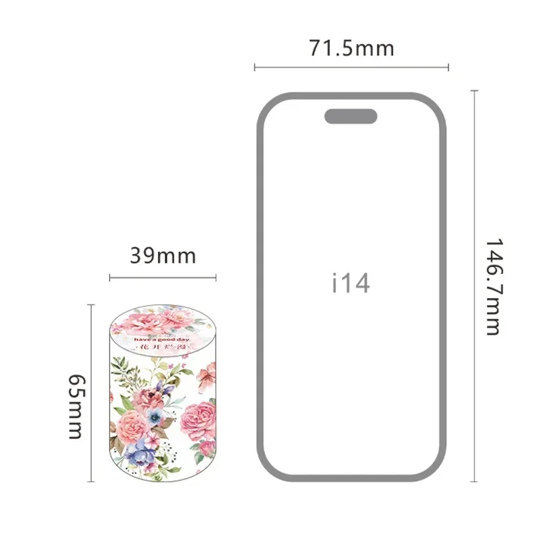 1 рулон книги печать поставки материал декоративная этикетка лента 2 м коллаж цветок цветные ленты наклейки Скрапбукинг 65 мм газет