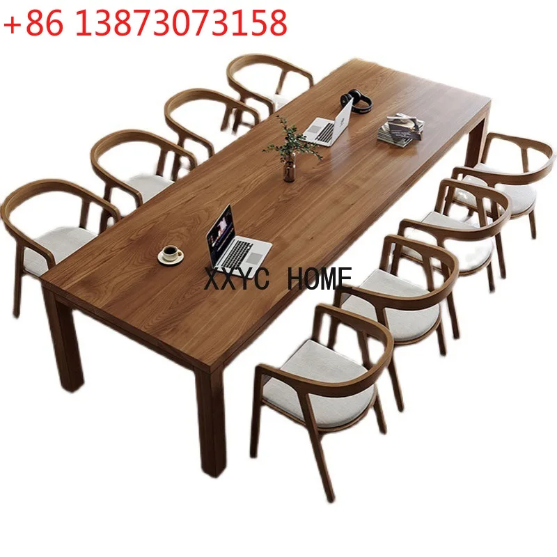 

Простой офисный стол из массива дерева для дома, гостиной, кабинета, стола и стула, большой стол компании