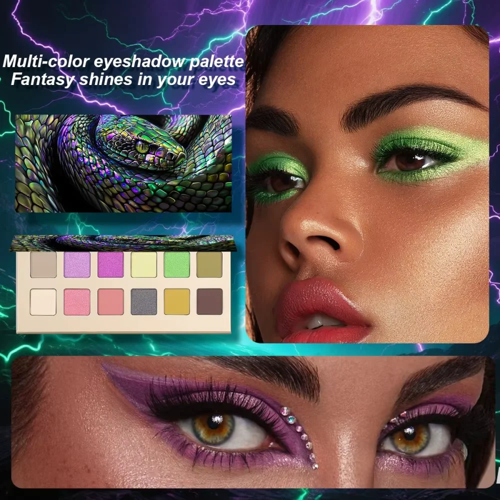 12 Color Capacity Matte Eyeshadow Disc Long Lasting Color Rendering Anti Sweat Waterproof Eyeshadow Palette