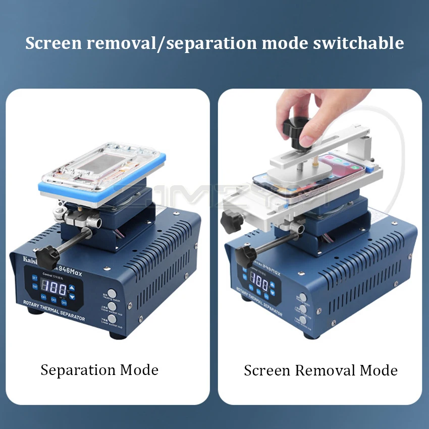 Kaisi 946 MAX Double Pump LCD Screen Separator Rotation Curved Screen Separate Glue Remover Machine Heat-Free Disassembly Repair