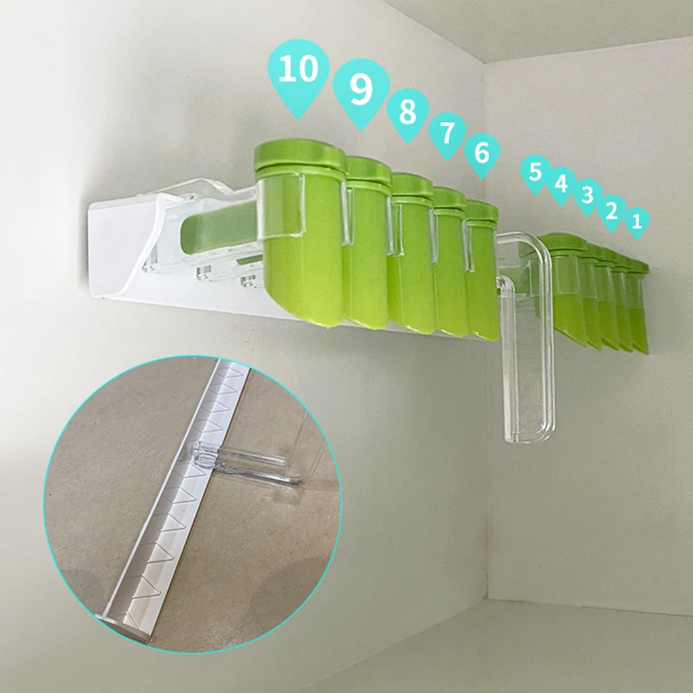 

Plastic Household Spice -Mounted Seasoning Organizer Convenient Kitchen Storage Multi-Space Use
