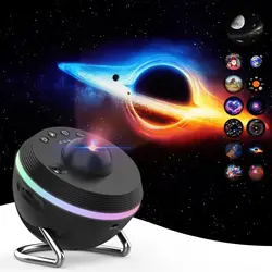 Newest Meteor 13 in 1 Ultra Clear Galaxy Projector Ultra Clear Night Light Lamp Rotary Space Ball Planetarium Projector Lights f