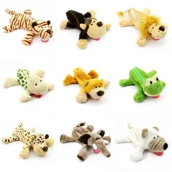 Cute Plush Pencil Bags Creative Forest Animal Kawaii Storage Bag Lion Monkey Large Capacity Stationery Case Gift