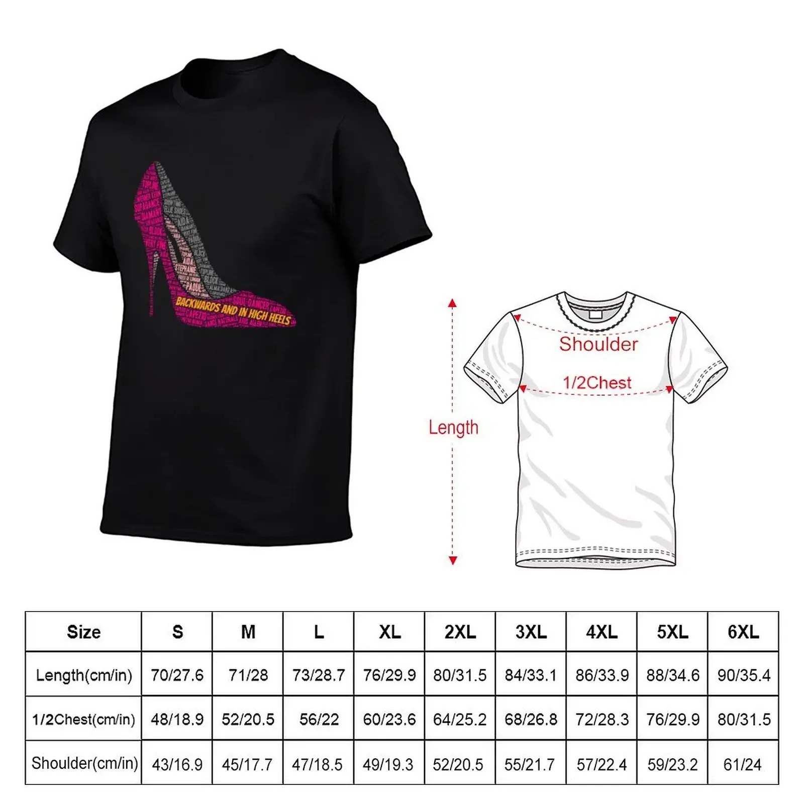 Backwards and in High Heels - Dance Shoes Graphic 3 T-Shirt animal prinfor boys korean fashion men graphic t shirts