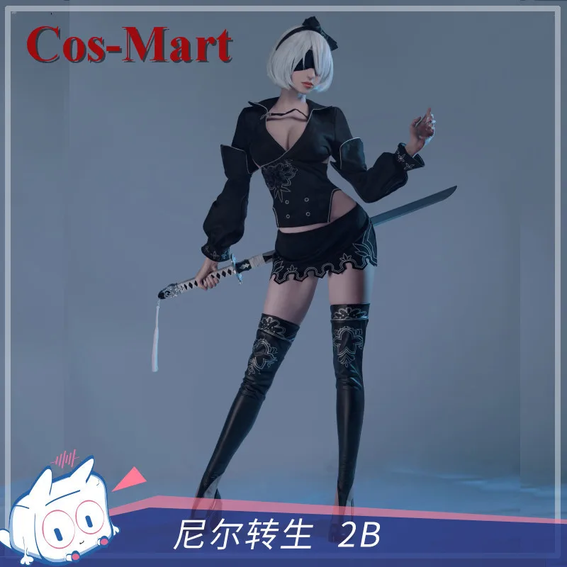 

Cos-Mart Hot Game NieR : Automata 2B Cosplay Costume Sweet Lovely Uniforms Female Activity Party Role Play Clothing New