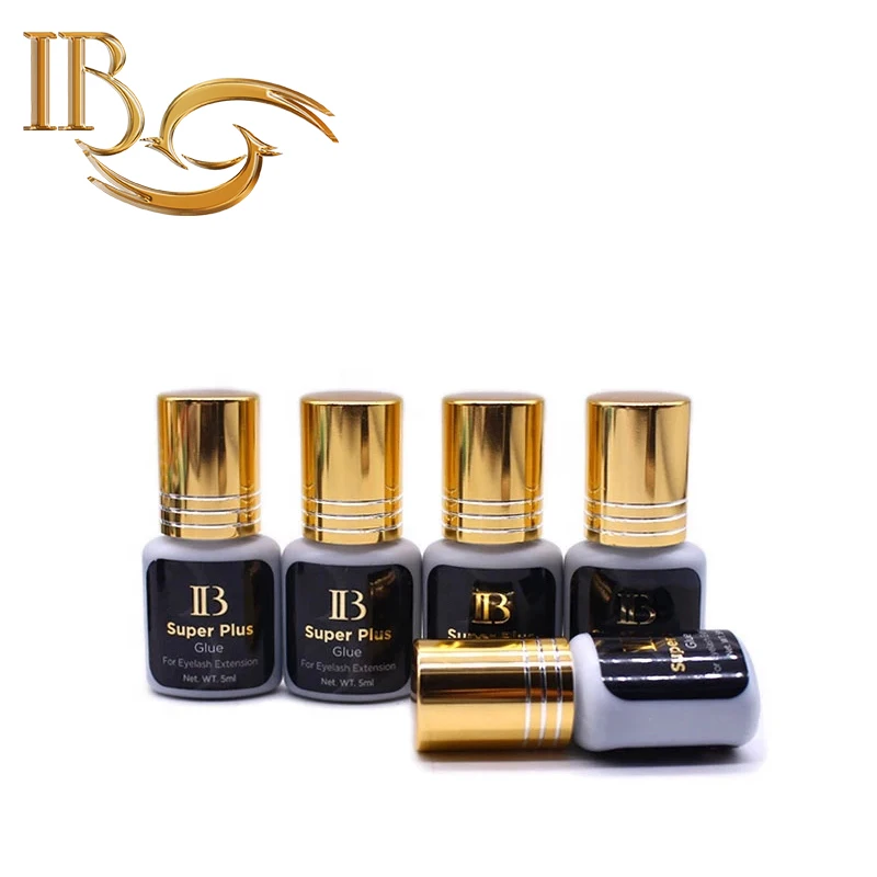 

10 Bottles IB Super Plus Glue For Eyelash Extensions Gold Hat Korea Lasting Dry Fast Lash Glue 1-2s Long Lasting Makeup Tools