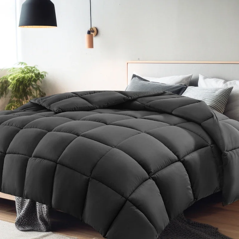 Comforter Duvet Insert All Season Comforters Full Size with Corner Tabs Machine Washable Down Alternative Quilted Bed