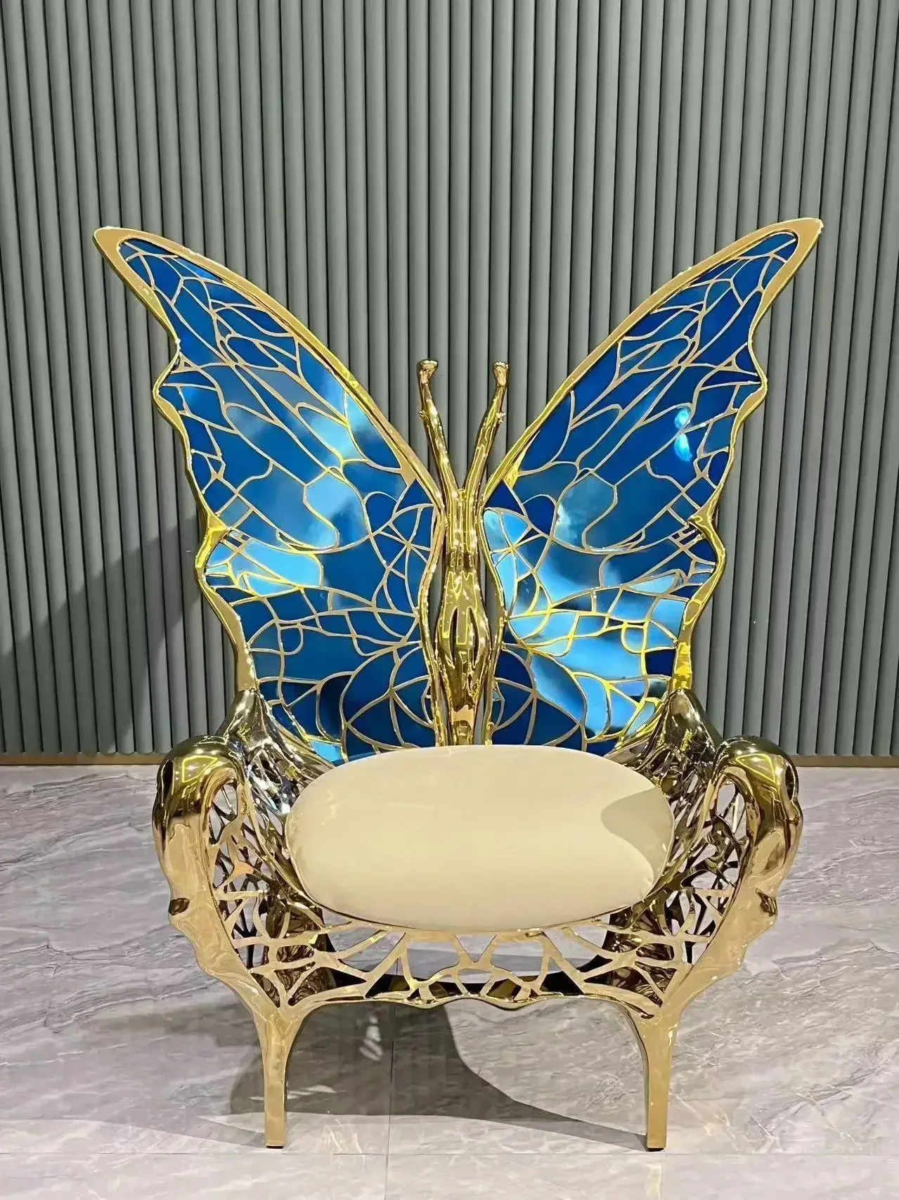 Balcony Light Luxury Nordic Simple Home Leisure Chair Villa Living Room Butterfly Sofa Chair Hotel Club Negotiation Chair