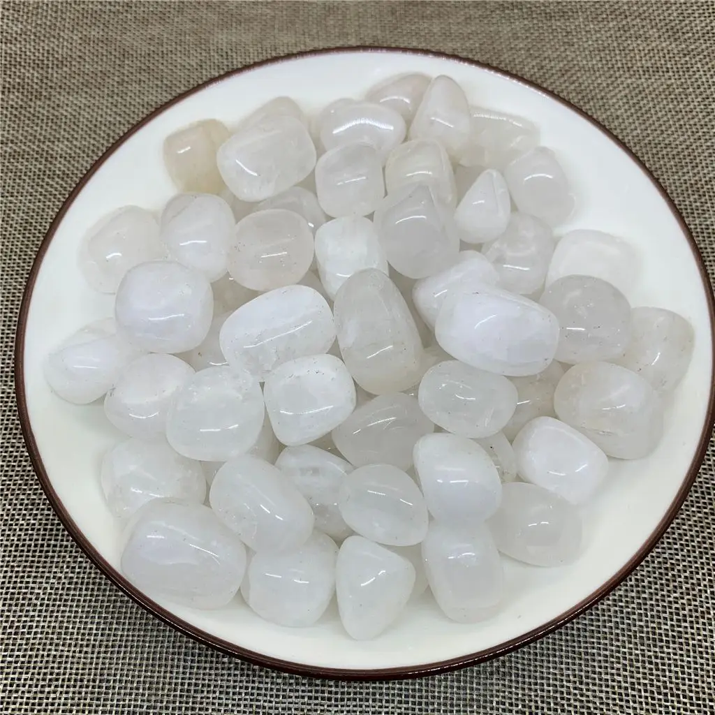 100g/pack Rose Quartz Grey Wite Quartz Glass Cherry Quartz Gravel 2 Size for Diy