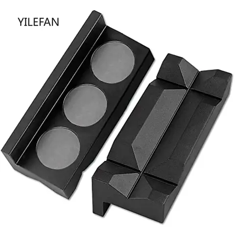 알루미늄 4 인치 바이스 턱 패드, 마그네틱 가역 파이프 바이스, 피팅 바이스, 모든 금속 벤치 바이스용 턱 커버