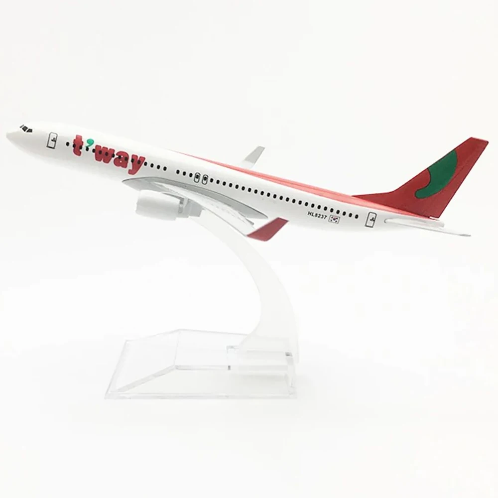 

1/400 самолет Boeing 737 T'way Air 16 см сплав самолета B737 модель игрушки подарок для коллекции украшения
