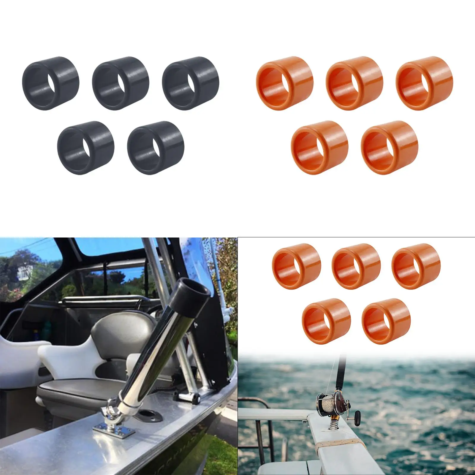 5x أنبوب صيد السمك، أنبوب إدخال ملحق بحري، واقي إدخال إطار Postte