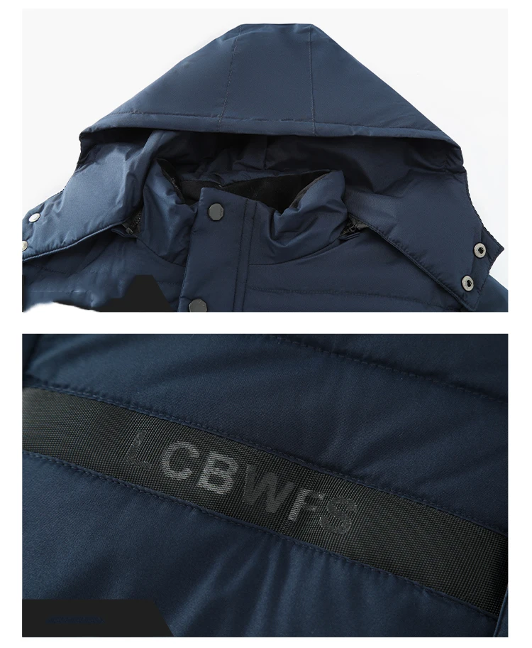 Men's Casual Windbreaker Parka Coat Windproof Warm Autumn Winter Outdoor Fashion Male Jacket Streetwear Overcoat Keep Warm