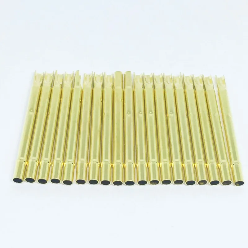 20/100PCS R125-3S Test Pin P125-B P125-B1 Receptacle Brass Tube Needle Sleeve Seat Solder Connect Probe Sleeve 30mm Dia 2.36mm