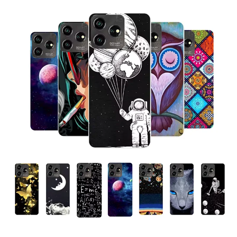 For ZTE Blade V50 Design 4G Case Cover V50Design 4G Funda Astronaut Soft Silicone Back Cover Case for Blade V50 Design 4G etui
