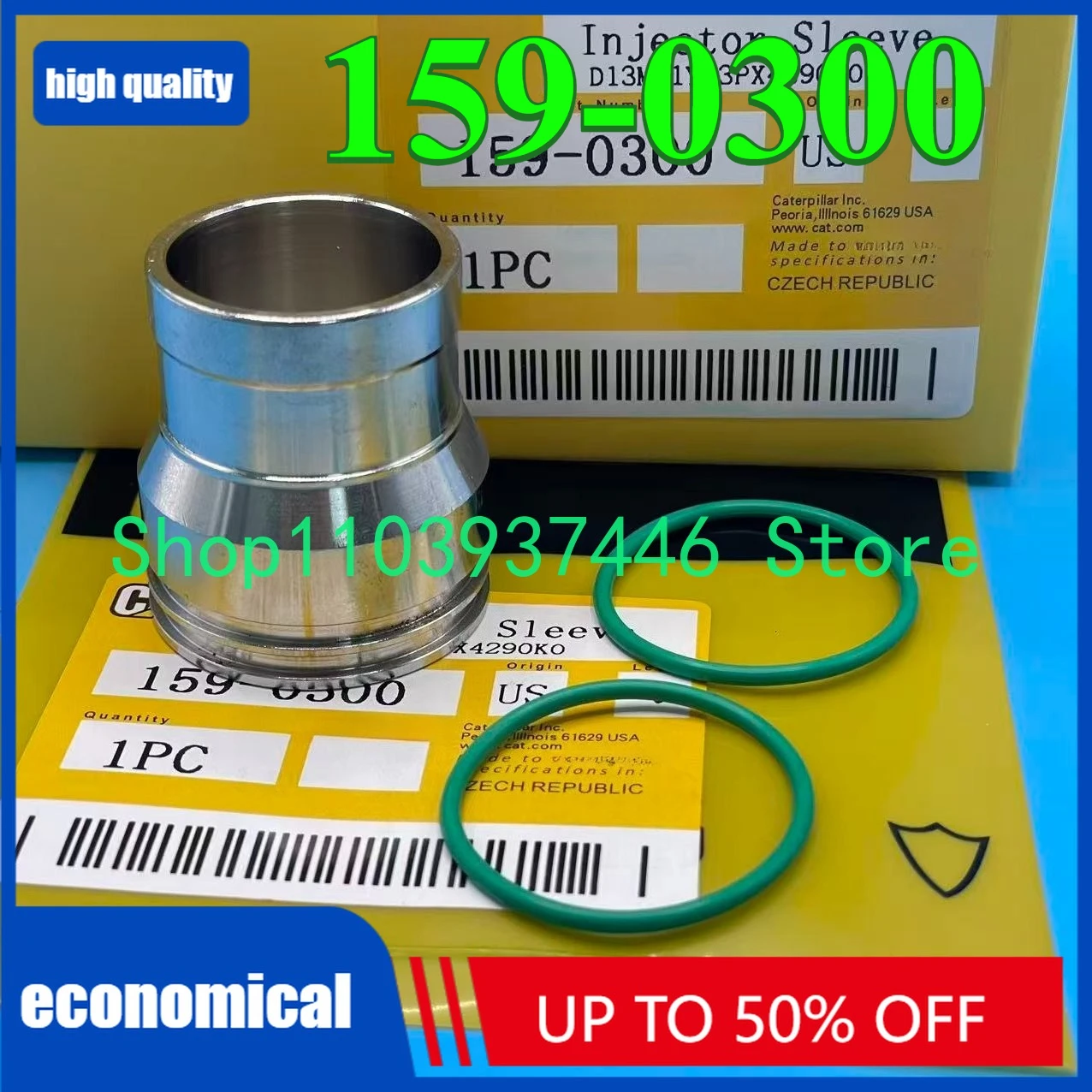 

159-0300 3126B Втулка инжектора Деталь экскаватора 1590300 Втулка топливной форсунки Высокое качество двигателя Новый