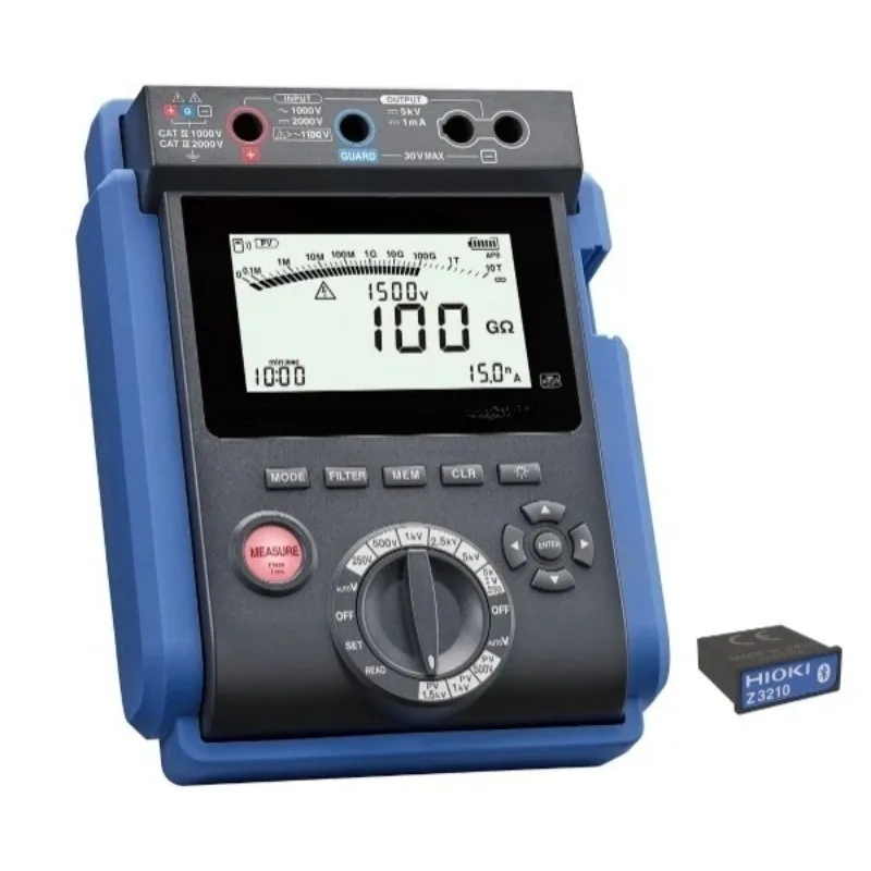 

Wireless Set of Electronic Insulation Resistance Meter IR5051-90 Equipped with a Dedicated Range for PV