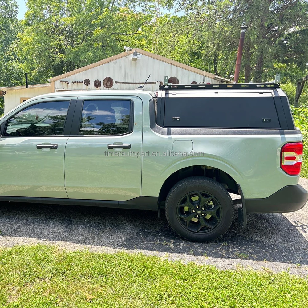 

Maverick Dual Cab, легкий черный навес, топпер, кепка для кровати, топпер для грузовика, кемпер, твердый чехол, алюминиевые колпачки для пикапа
