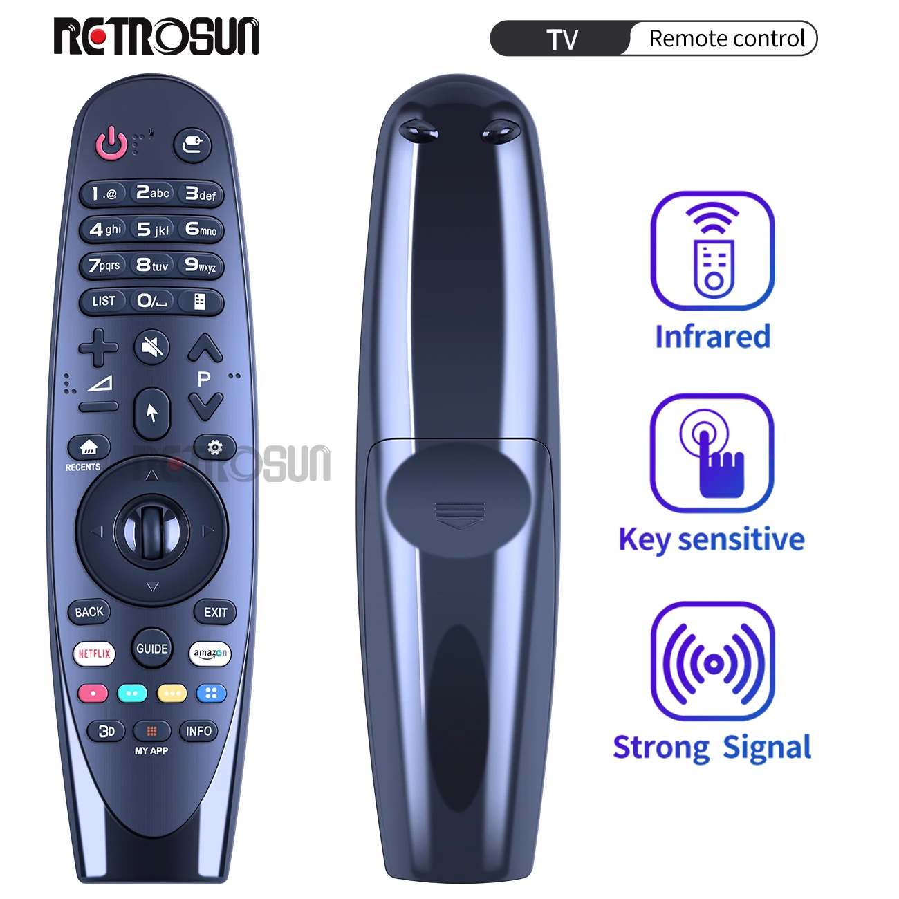 

RMG3900 Smart TV Remote Control with USB Receiver mouse for 55uk6300plb 60uk6200 65uk6300plb 43uk6300plb 49uk6300plb No Voice