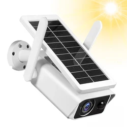 iCSee 5MP Solar Powered WiFi Camera 2MP Wireless Battery Camera IP66 Waterproof Outdoor PIR Alarm Two Way Audio Solar Camera