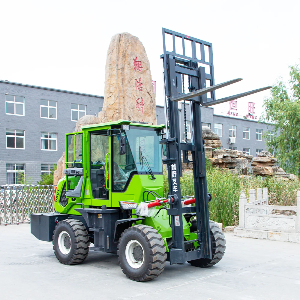 YG China 3.5 Ton Forklift 4 WD 4x4 Diesel All Rough Terrain Forklift