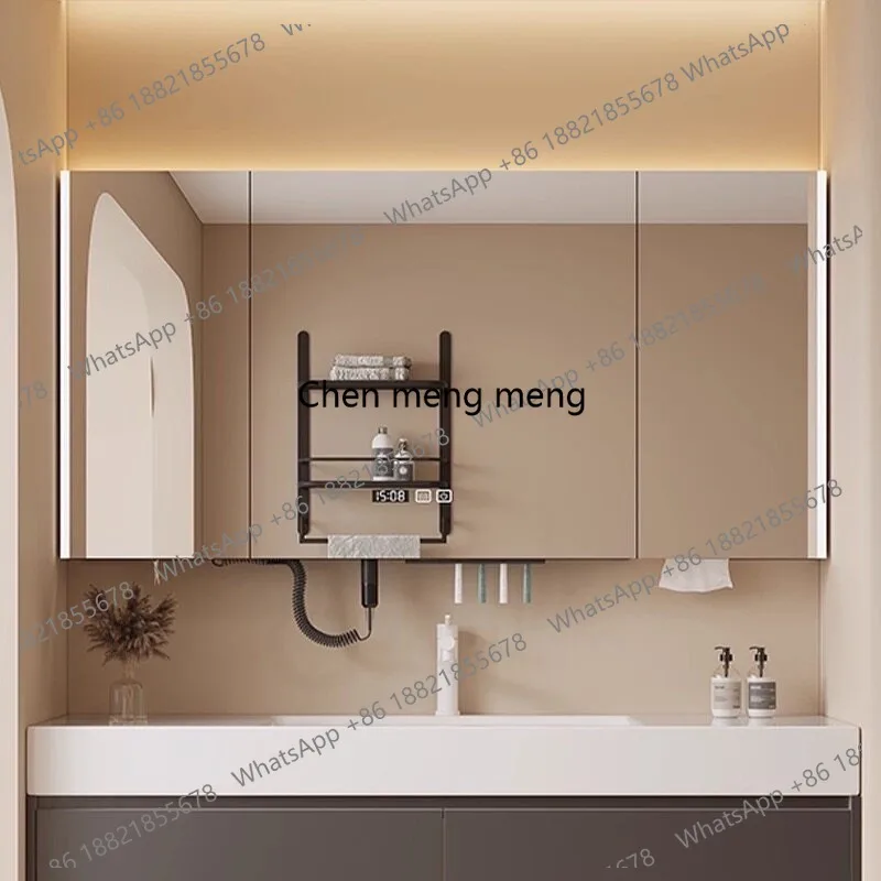 Smart mirror cabinet, separate wall-mounted bathroom, mirror, electric hair dryer, storage and storage integrated cabinet