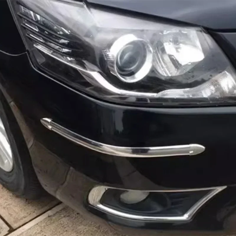 4pcs 40cm Car Edge Anti Collision Strips Protector Bumper Decorate PVC Scratch Protective Fence Soft Rubber Refit Exterior Parts