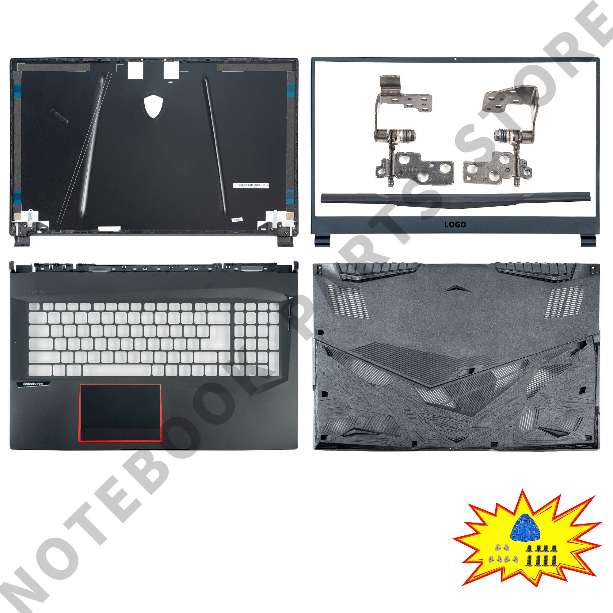 

Housing Case For GE75 GE75MVR Raider 8RE 8RF MS-17E1 MS-17E2 MS-17E9 Back Cover/Bezel/Hinges Palmrest Repair 17.3inch