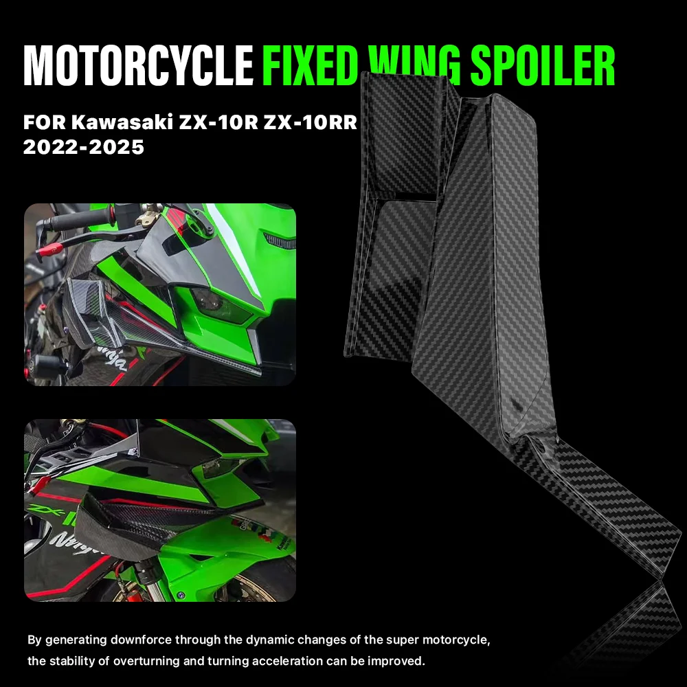 For Kawasaki ZX-10R ZX10R 2022 2023 2024 2025 Fairing Fixed Wing
