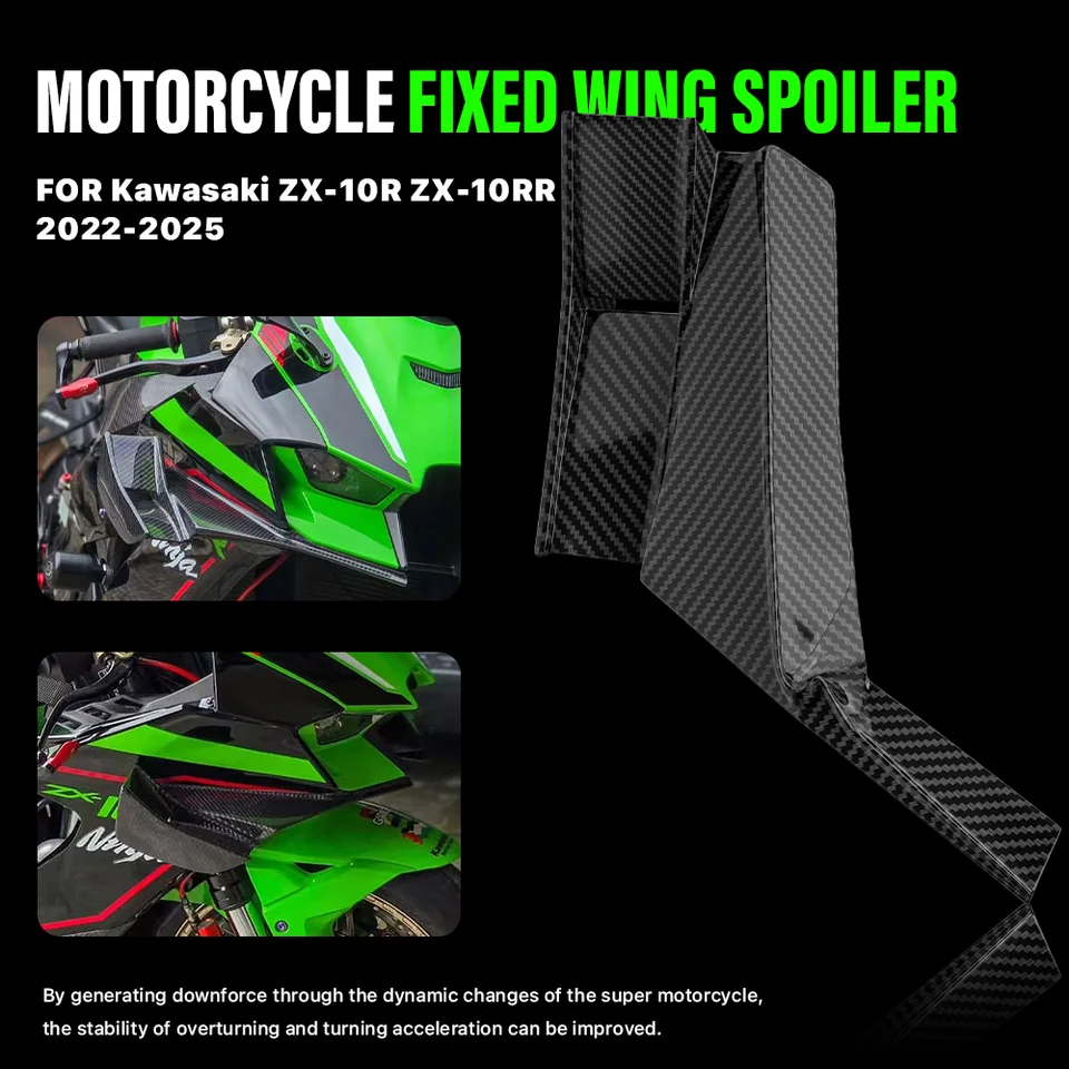 wing Kawasaki ZX-10R 2022-2025 Fairing Winglets ABS Plastic