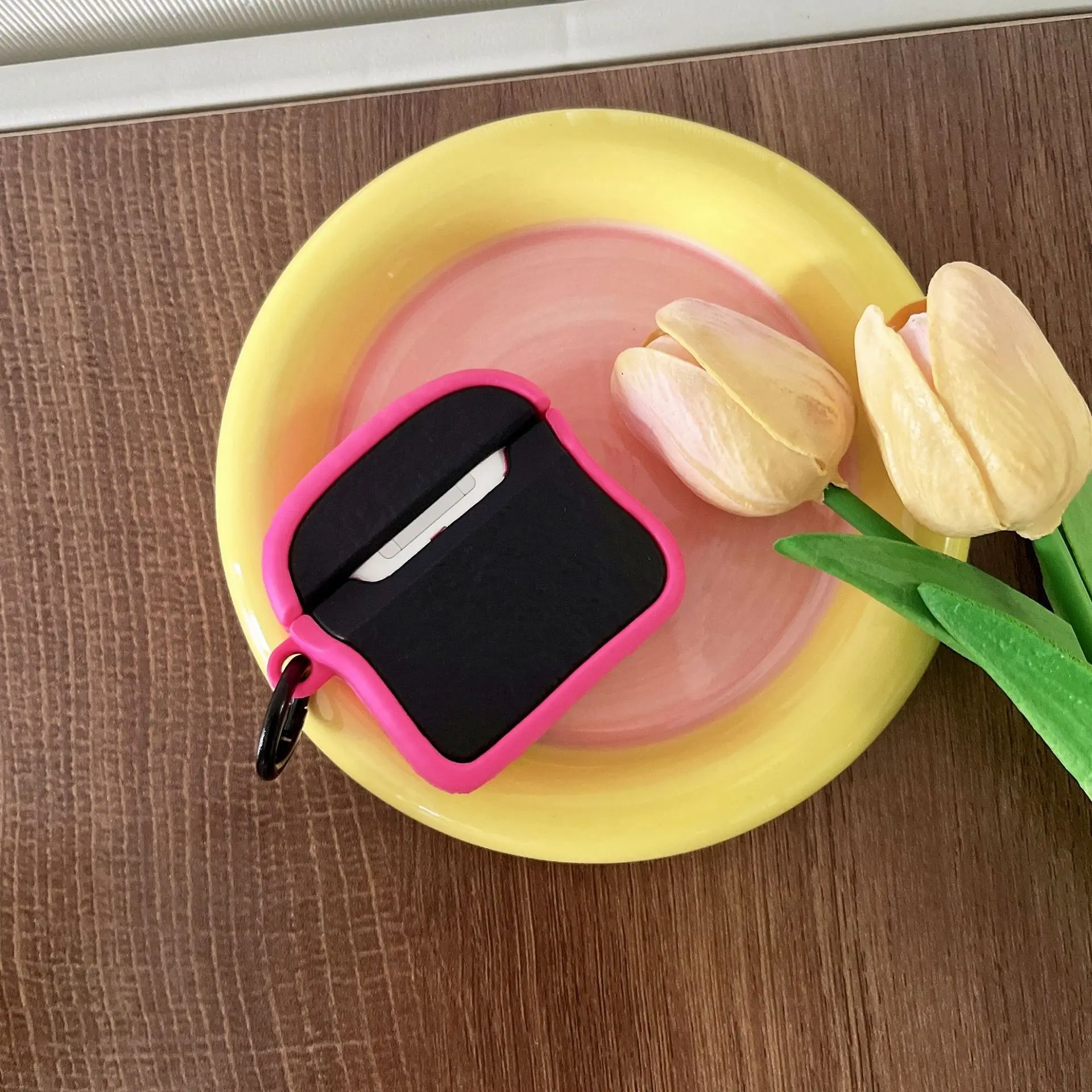 Para Funda Airpods Pro, divertida Funda negra para Airpods 3, Funda protectora de silicona suave para auriculares para Airpods Pro Funda para niños