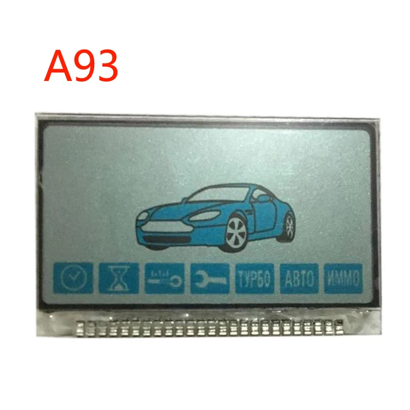 Russian Horizontal A93 LCD Display with Metal feet for two way Car Alarm System StarLine A93 A63 LCD Remote control