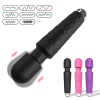 Powerful Vibrator Magic Wand USB Rechargeable Massager Clitoral G-Spot Vibrator Sex Toy For Women Adults 18+