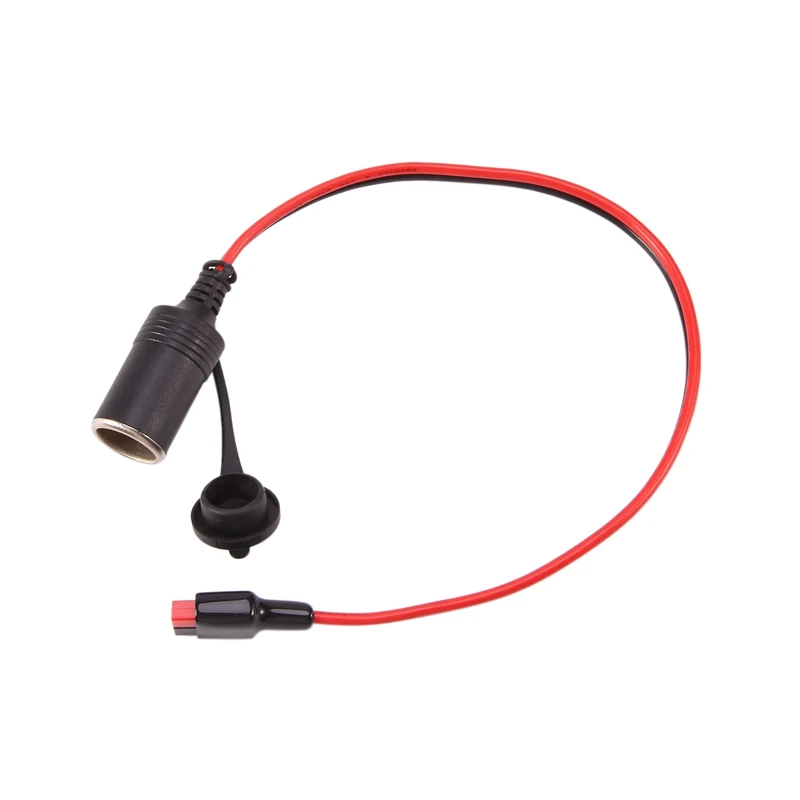 M05K 12V Female Cigarette Lighter 12AWG 30A Heavy Duty Cable With Anderson Power Pole For Device Transfer/Connection 0.5M